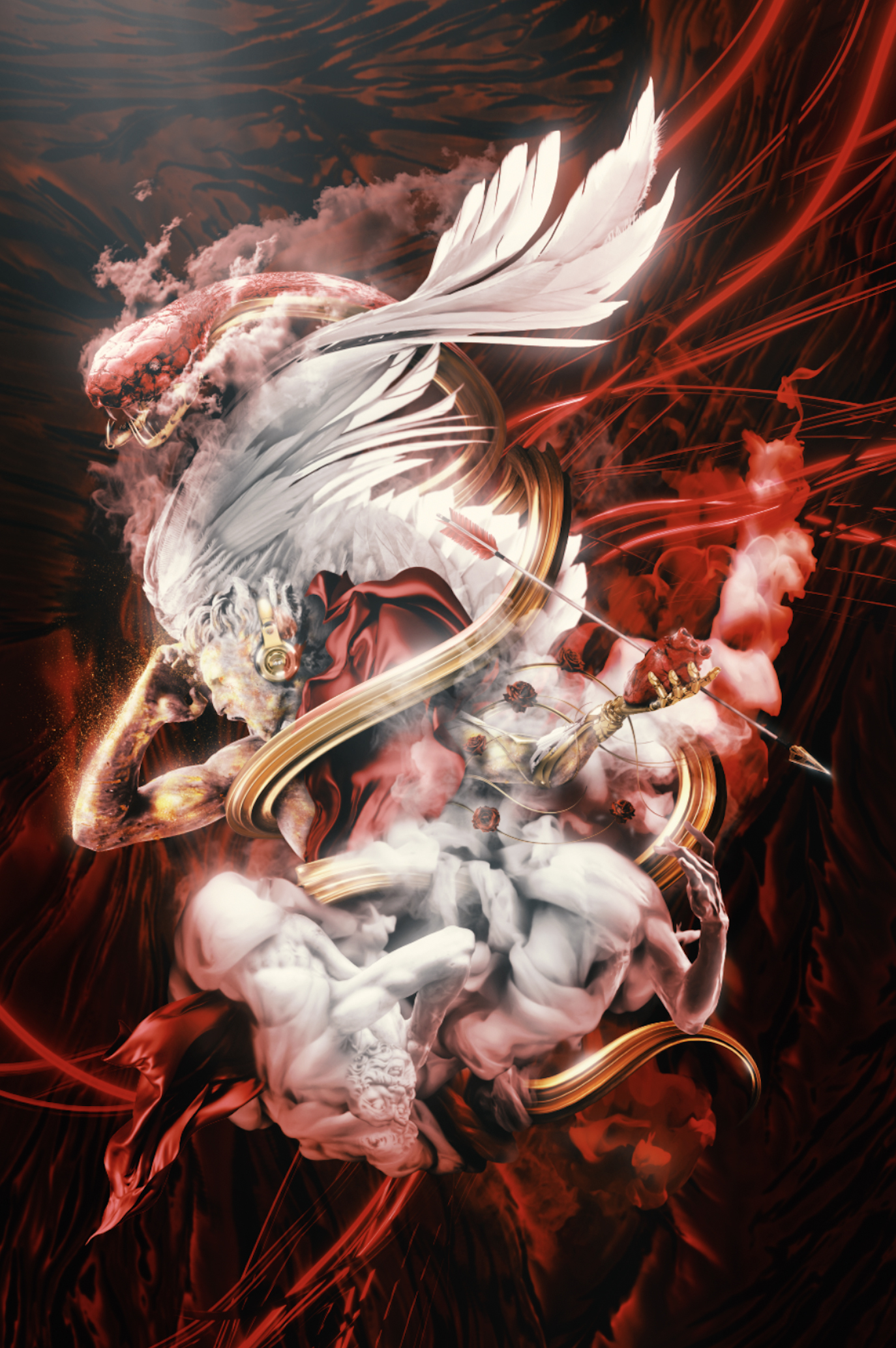 JJRibi, Heaven and Earth, 2023, digital composition